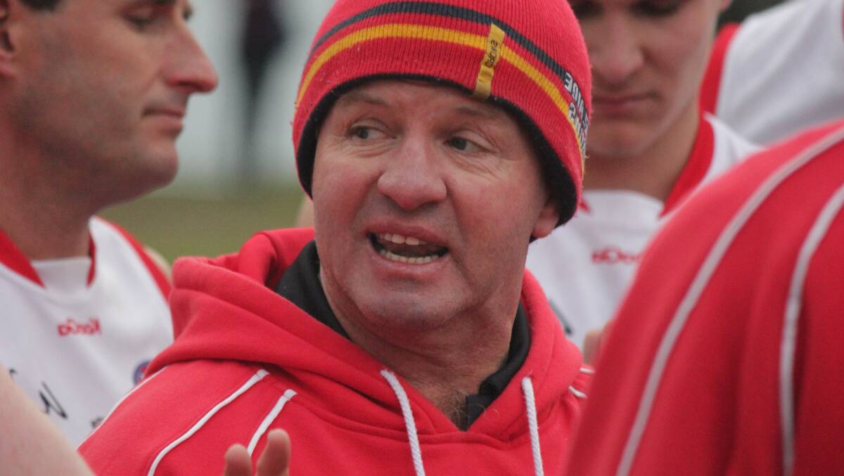 LEGACY: Outgoing Swans coach Steve
Armstrong’s legacy was undeniable
said club president Grant Haigh. Photo:
Chris Clarke