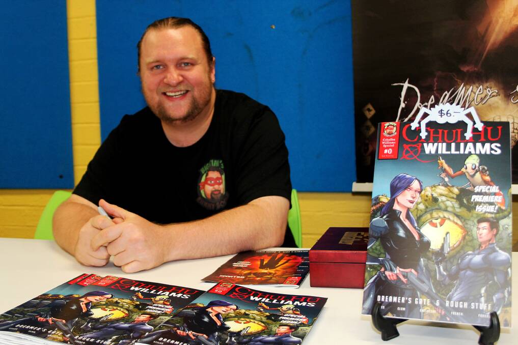 Queanbeyan's Tim Stiles has published his first solo comic book. Photo: Gemma Varcoe. 
