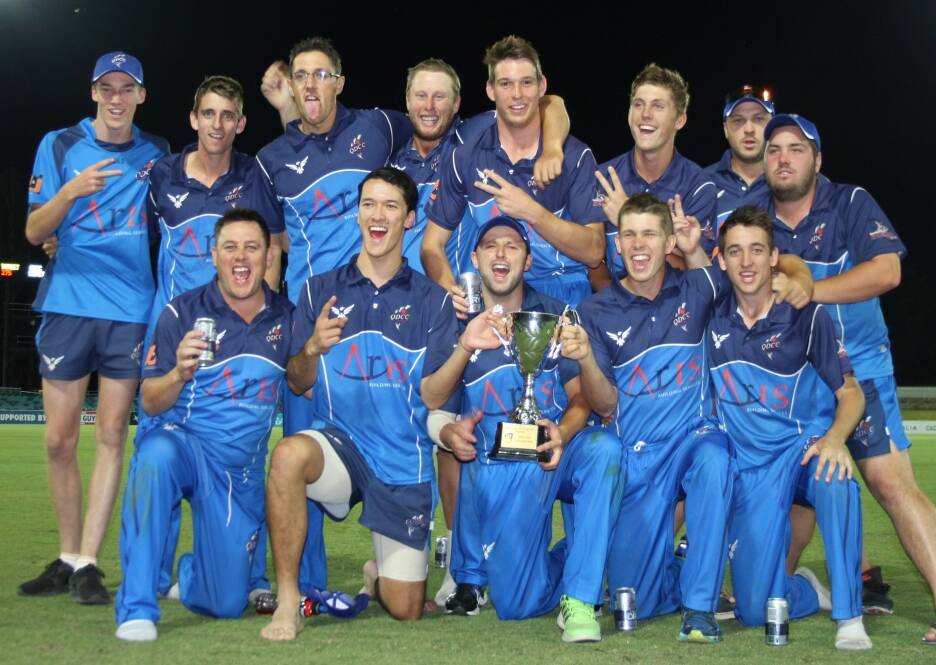 Both Queanbeyan's first (pictured) and second grade squads only need to win one last cup to secure triple premierships for the 2015/2016 season. Photo: ACT Cricket.