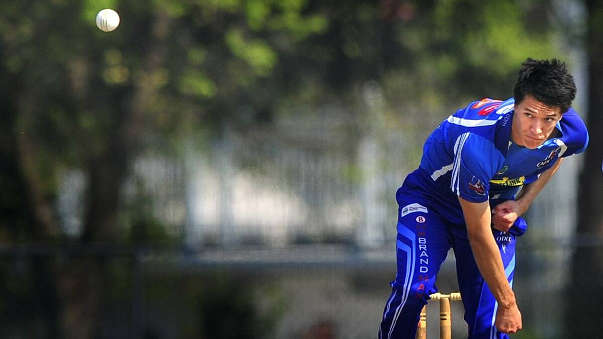 Queanbeyan cricketer Guy Gillespie, along with Dean Solway, will go up against Newcastle in the final of the NSW Country Cricket Championships. Photo: Jeffrey Chan.