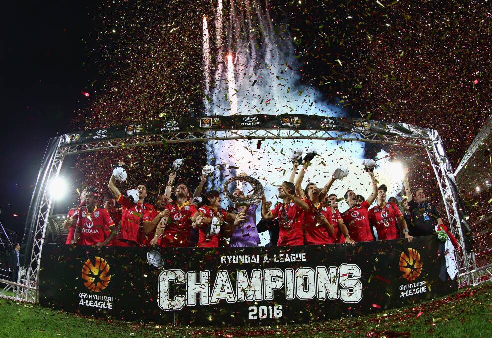 Adelaide United came from the bottom of the ladder to take out the 2016 A-League grand final. Photo: Robert Cianflone/Getty Images.