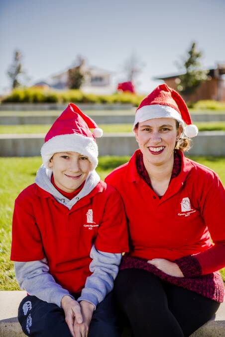 Twelve-year-old Hamish Hughes, pictured with his mother Katrina Hughes, has cystic fibrosis and is receiving help from the Queanbeyan Lions, Cystic Fibrosis ACT and the greater community. Photo: Jamila Toderas.