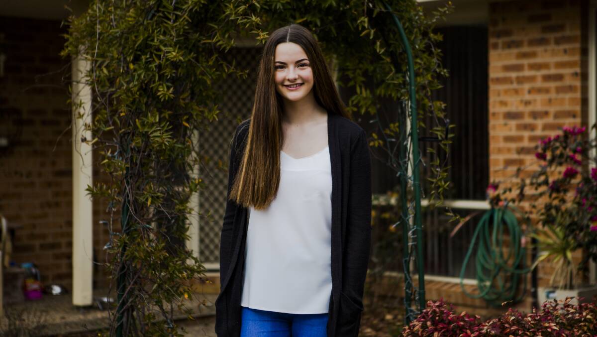 15-year-old Nyah Croke will be performing as a solo singer at the statewide Southern Stars Spectacular later this year. Photo: Jamila Toderas.