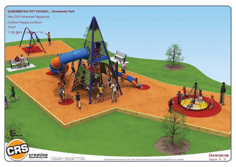 An artist's impression of the Gracelads Park upgrade. Photo: Supplied.
