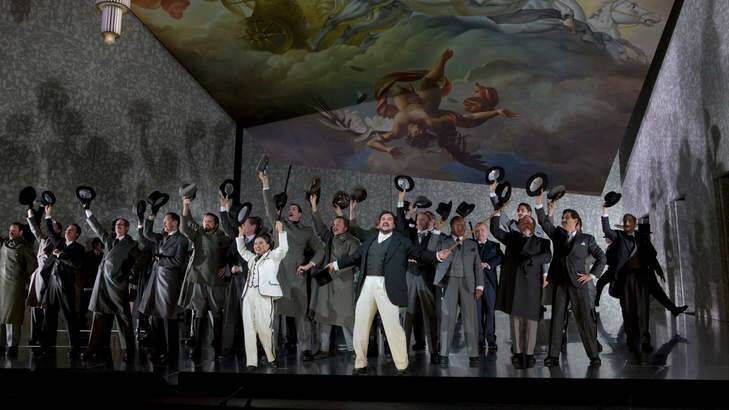 Aria supply: David Alden's production of <i>Un Ballo in Maschera</i> at the Metropolitan Opera.