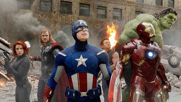 By their powers combined ... <i>The Avengers</i> helped propel the box office to it's record total.