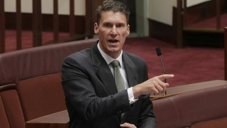 Senator Cory Bernardi has called for the traditional family model to be restored to "prime position". Photo: Andrew Meares