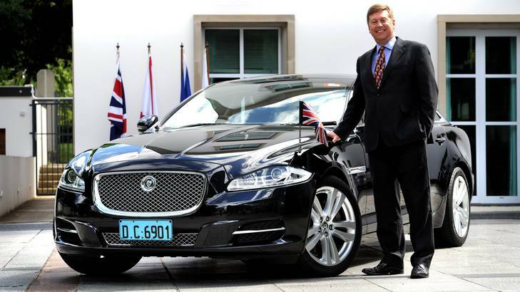 A big Bond fan... British High Commissioner to Australia in Canberra, Paul Madden.