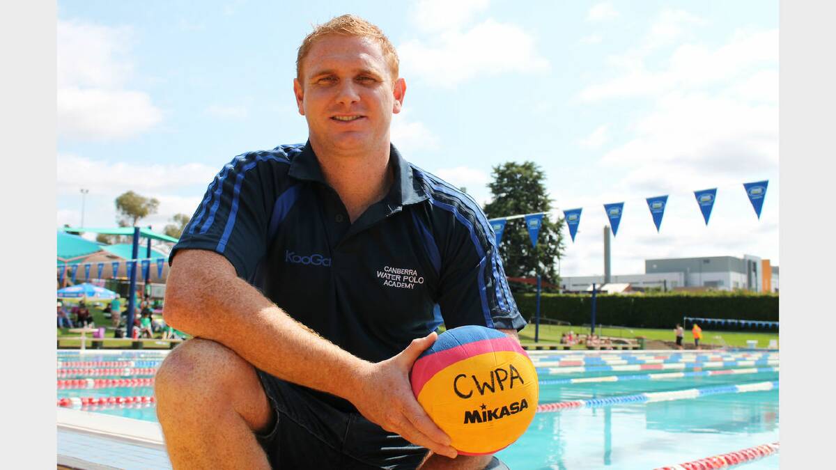 Canberra Water Polo Academy coach Matthew Turnbull is looking to establish a Junior Dolphins program in Queanbeyan. Photo: Andrew Johnston