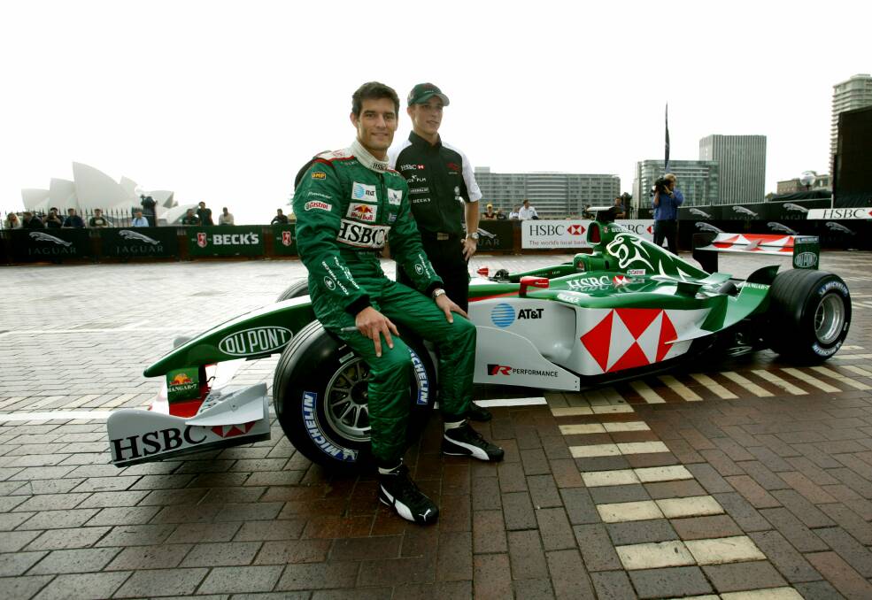 Mark Webber raced for Jaguar in 2003 and 2004. Photo: Fairfax Media