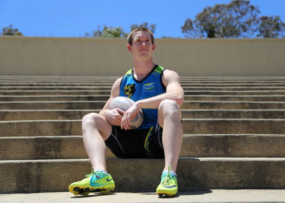 Queanbeyan's Damien Smith has been selected to represent Australia in Oztag. Photos: Andrew Johnston, Queanbeyan Age