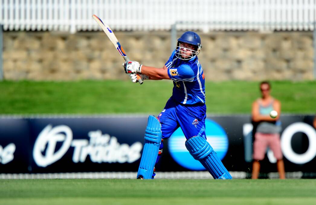 Queanbeyan's Michael Curtale in action earlier this season. Photo: Canberra Times