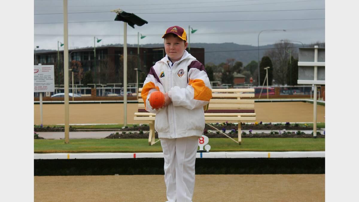 Queanbeyan's Jacob MacFarlane made history recently by becoming the youngest lawn bowler to ever represent the ACT. Photo: Nathan Savino