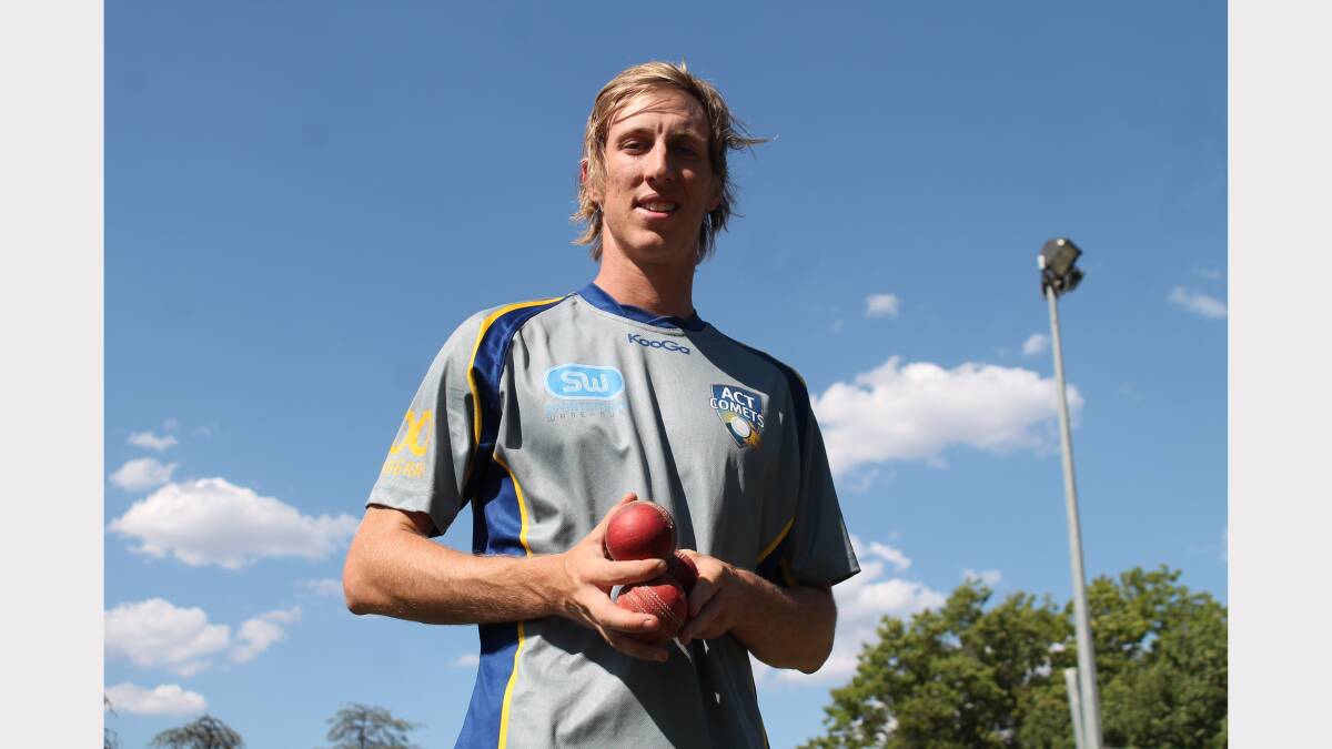 Spinner Josh Connolly posted the best figures by any Queanbeyan bowler in first grade since 2005 last weekend after taking 7/47 against North Canberra-Gungahlin. Photo: Andrew Johnston