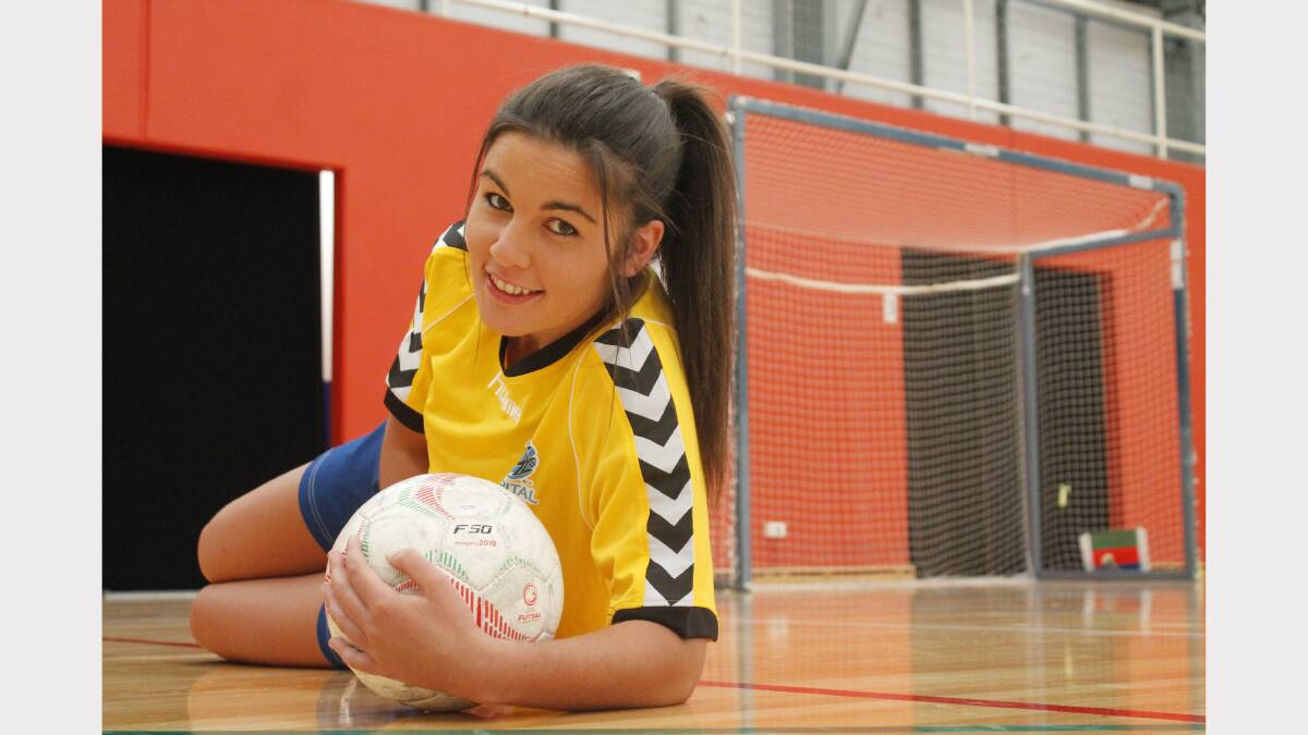 Monaro Panthers striker Ashleigh Palombi will represent the ACT at next week's National Futsal Championships in Canberra. Photos: Andrew Johnston