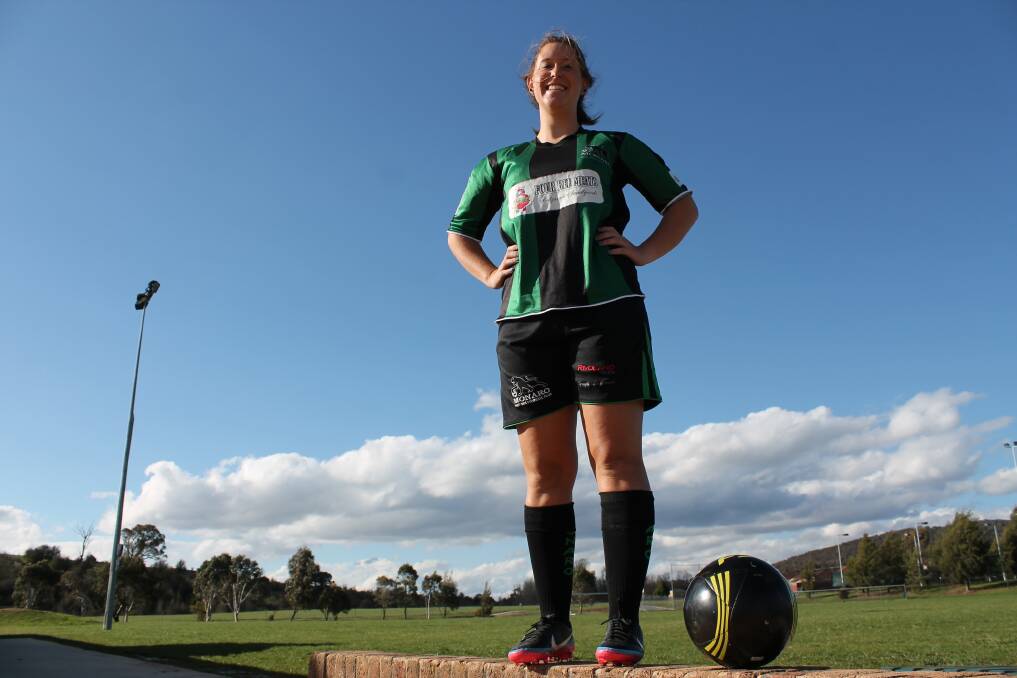 Monaro Panthers defender Steph Coates will likely wear the captain’s armband this weekend following the retirement of former skipper Jocelyn Mara. Photo: Andrew Johnston