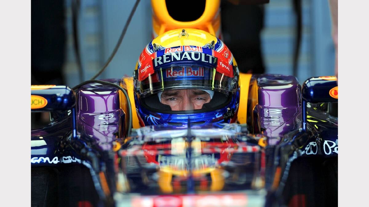 Mark Webber at the 2013 Australian Grand Prix in Melbourne. Photo: Fairfax Media