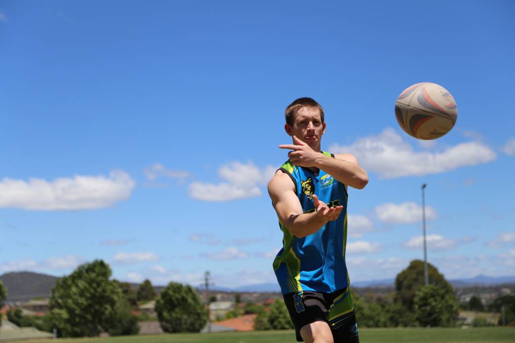 Queanbeyan's Damien Smith has been selected to represent Australia in Oztag. Photos: Andrew Johnston, Queanbeyan Age