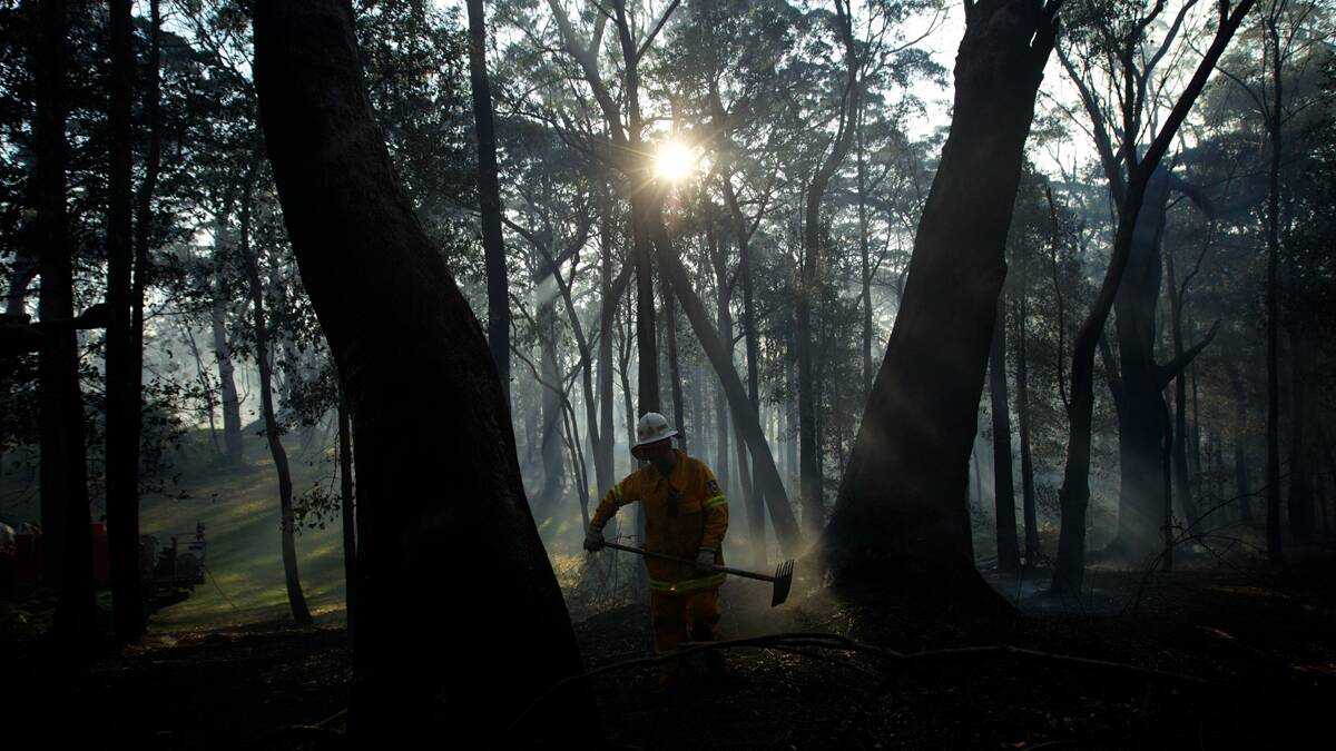 More than 50 RFS and SES vlounteers from Queanbeyan have been combatting fires across the state this week (Photo: Wolter Peeters, The Sydney Morning Herald).