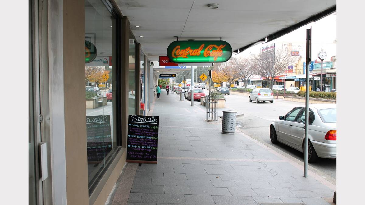 The iconic Central Cafe on Monaro Street has been forced to close due to rain damage.