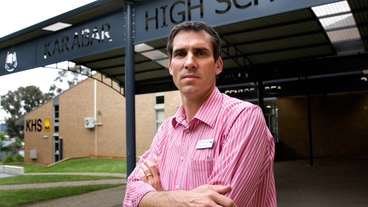 President of Karabar High School Parents and Citizens Association Dave Lavers says Australia will be a stronger nation with the Gonski funding reforms. Photo: Elesa Kurtz