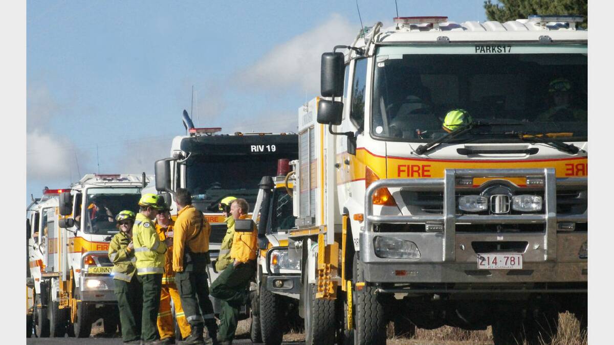Fire crews from across the region converged on Carwoola on Tuesday as fire ripped through this rural home.