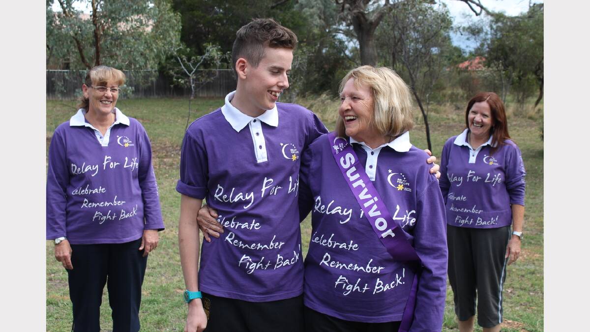 Liz, David, Rose and Mary-Ross Mulvaney are all participating in the Queanbeyan Relay for Life this weekend. Photo: Kim Pham