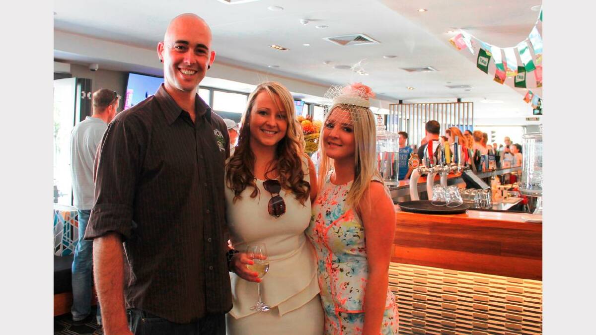 Guy Filmer with Laura and Jess Kunkel.