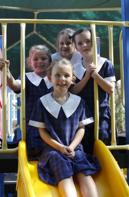 St Greg's Primary School kinder pupils Cadence, Taiah, Imogen and Ava.