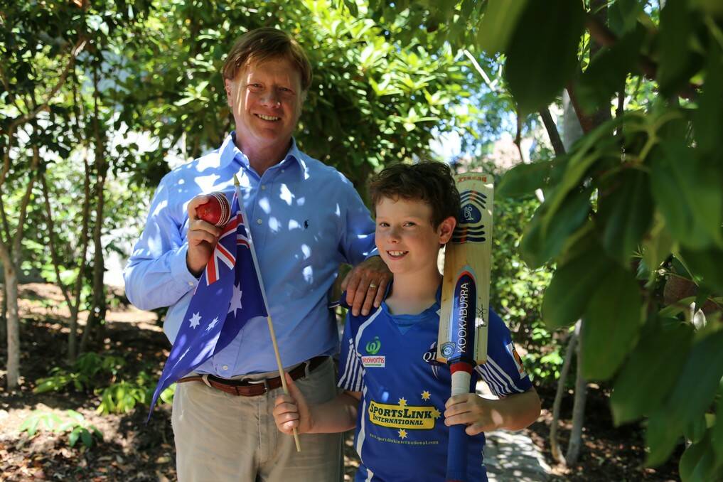 Australia Day Ambassador Thomas Faunce said his son Blake's interest in local sport led to a reconnection with Queanbeyan. 	Photo: Kim Pham.