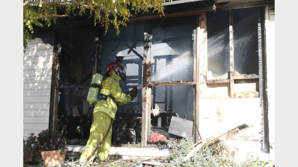 Very little could be recovered from the Durr's Carwoola home following a house fire in May 2013.  Photo: Andrew Johnston.