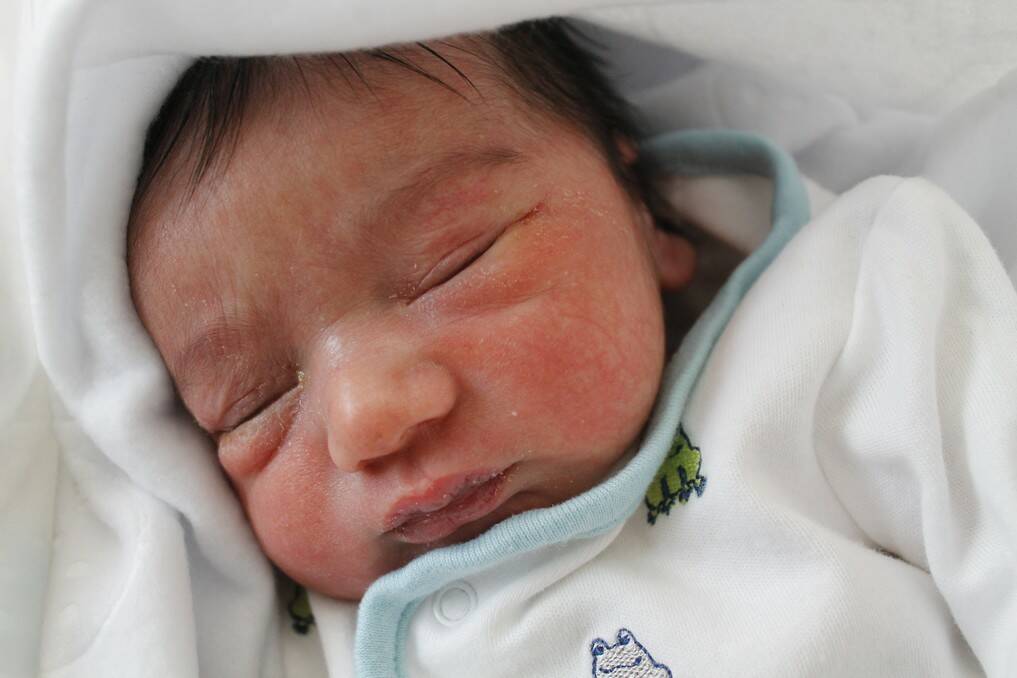 Jyoti and Surender Sharma's newborn boy arrived on June 16.