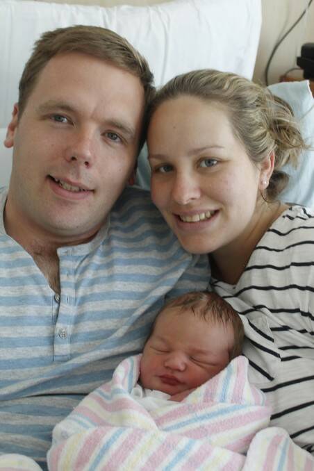 Bungendore’s Gavin and Lisa Atherton with Henry Robert born on October 3.