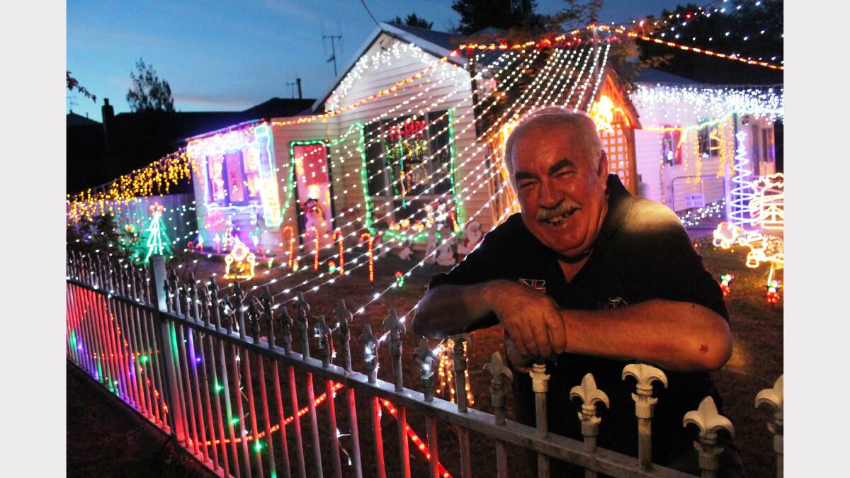 Barry Jones has been decorating his White Avenue home with Christmas lights for 30 years.