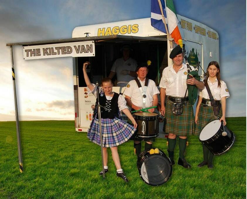 The Kilted Van will bring a touch of Scottish and Irish culture to the Summer Sunset Markets in Queanbeyan tonight.