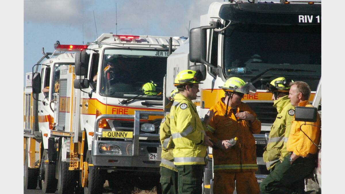 Fire crews from across the region converged on Carwoola on Tuesday as fire ripped through this rural home.