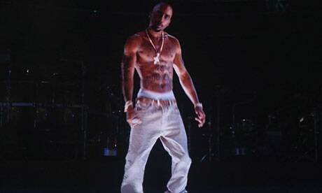 Tupac's hologram performance at Coachella 2012.