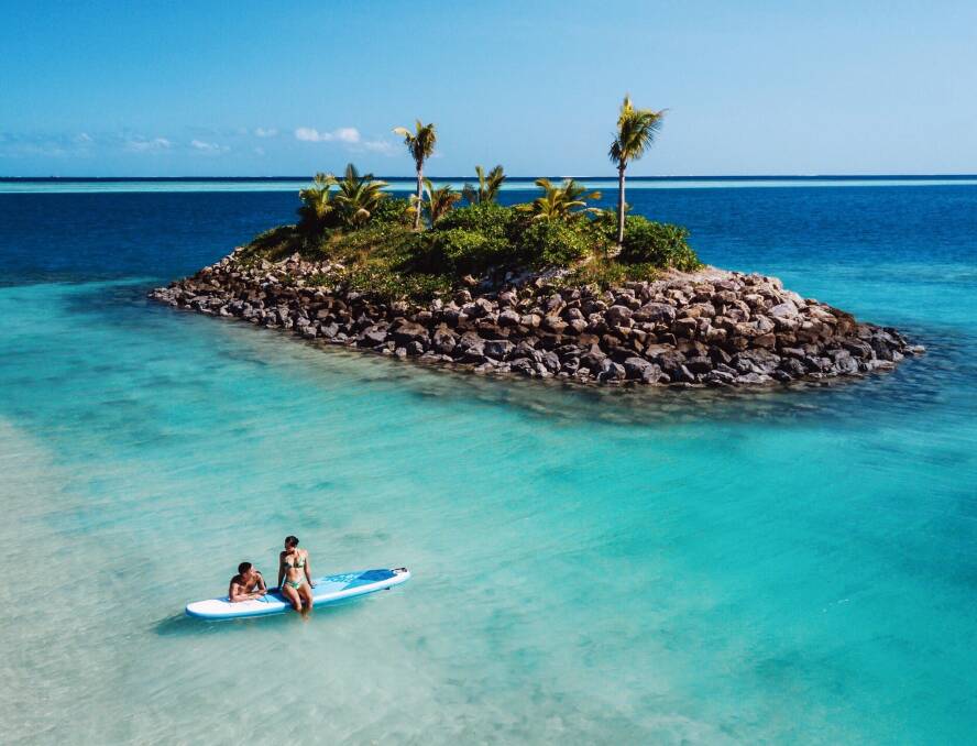 Crystal-clear waters in Fiji. Crystal-clear waters in Fiji.