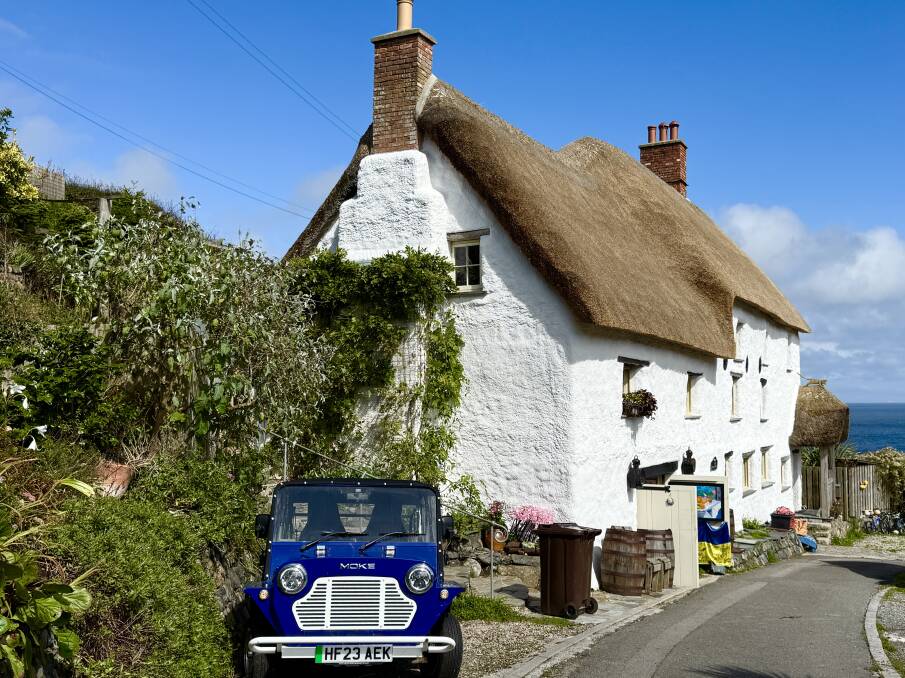 Thatched cottage at Church Cove. Picture by Susan Gough Henly Thatched cottage at Church Cove. Picture by Susan Gough Henly