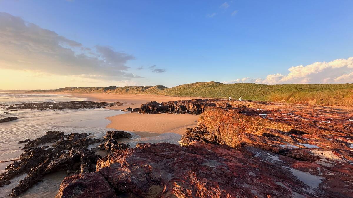 Forrest Caves Beach on sunset. Forrest Caves Beach on sunset.
