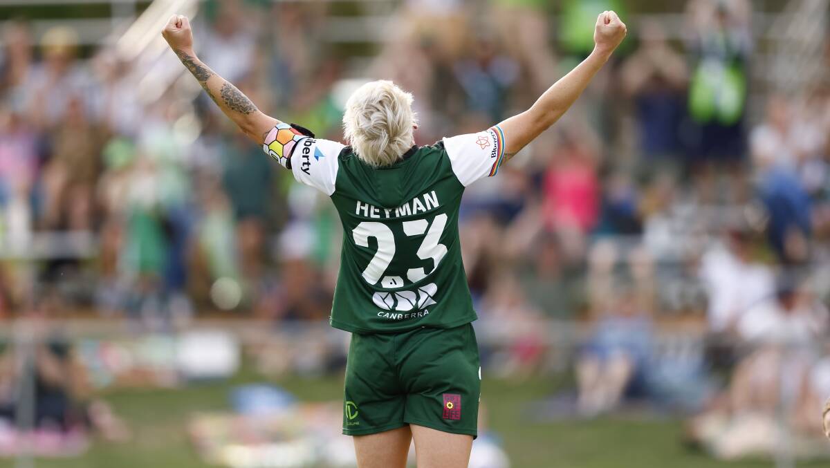 Michelle Heyman leads the A-League in goals scored this season. Picture by Keegan Carroll