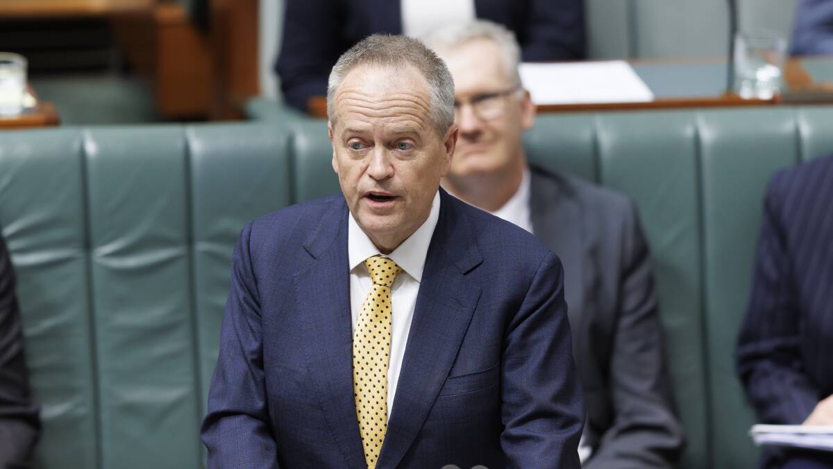Minister for the NDIS and Minister for Government Services Bill Shorten delivering his valedictory speech to the Parliament on November 21 this year. Picture by Keegan Carroll