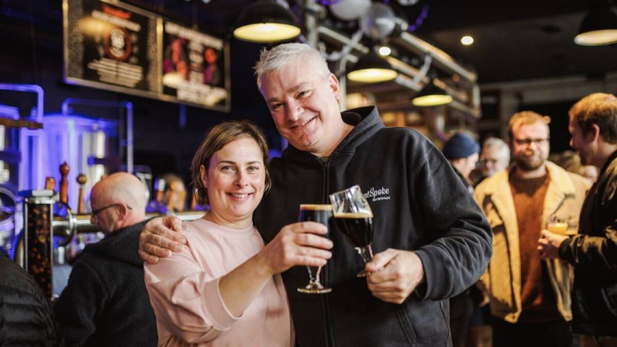 BentSpoke Brewing Cos Tracy Margrain (left) and Richard Watkins employ around 70 people at the brewery and their BrewPub in Braddon, Canberra. Picture supplied BentSpoke Brewing Cos Tracy Margrain (left) and Richard Watkins employ around 70 people at the brewery and their BrewPub in Braddon, Canberra. Picture supplied