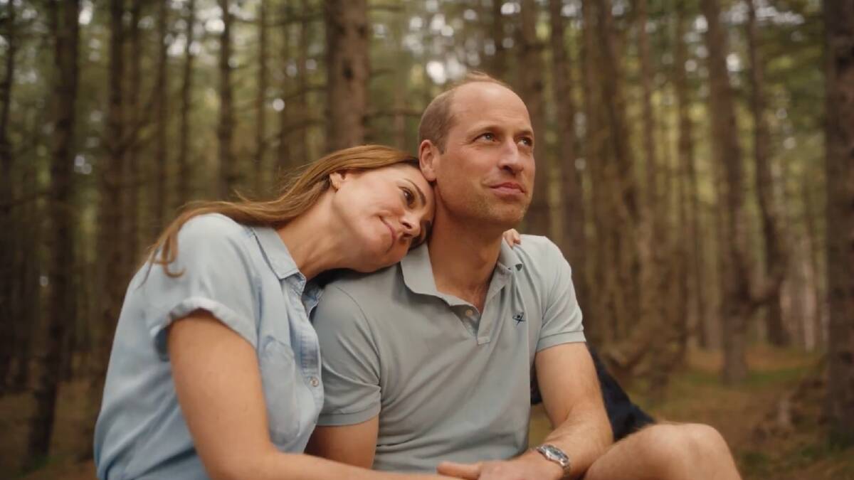 Princess Kate and Prince William filmed together in the emotional video from Kensington Palace. Picture supplied