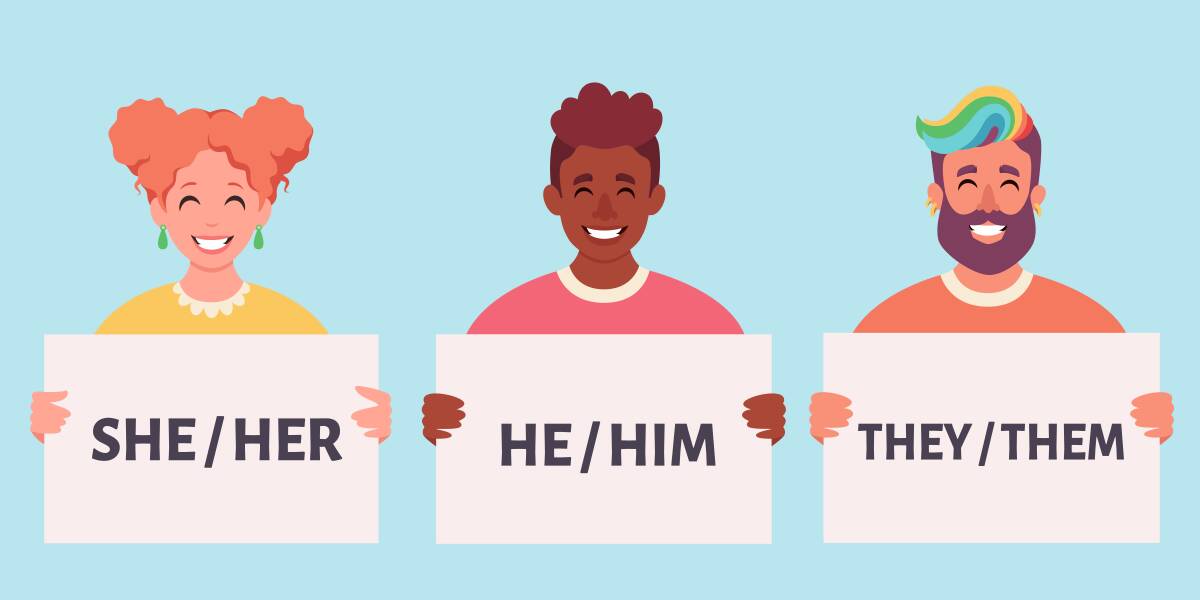 How to ask and use someone correct gender-based pronouns. Image from Getty.