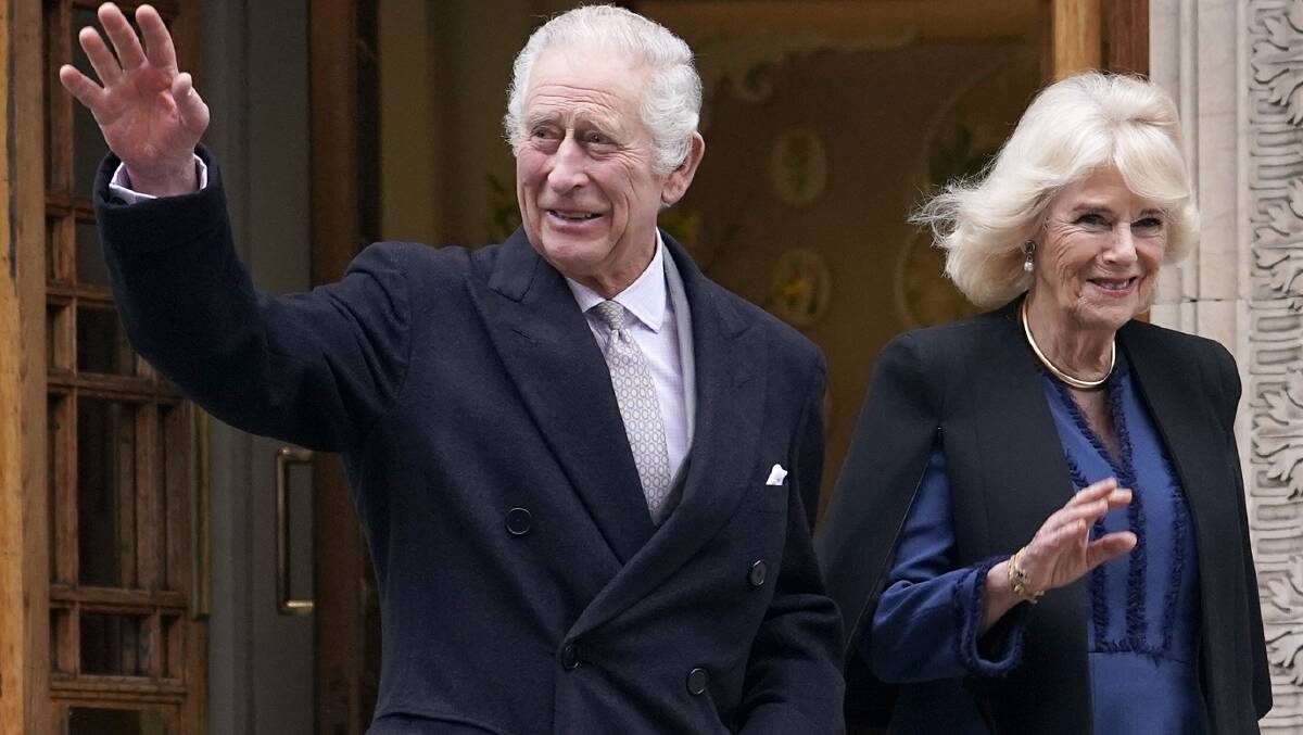 King Charles and Queen Camilla leave The London Clinic in central London on January 29. Picture by AP Photo/Alberto Pezzali
