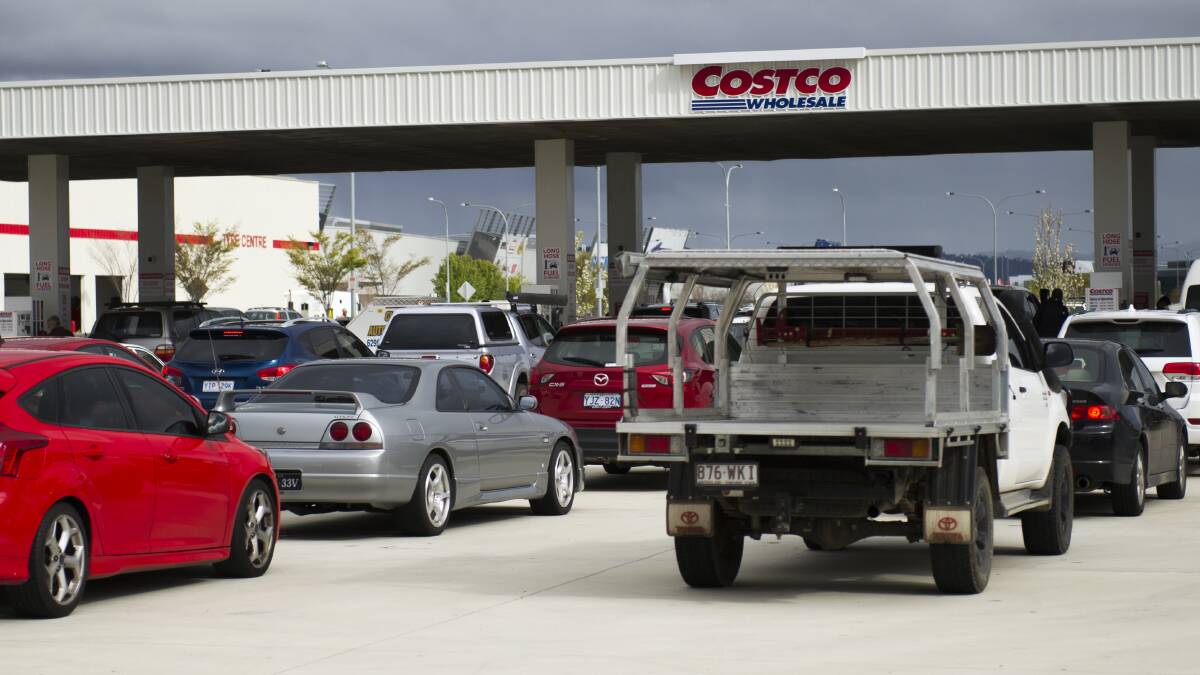 The woman was charged $201,000 for filling her car up at Costco in Majura Park. Photo: Elesa Kurtz