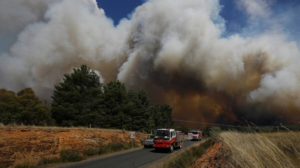 The Carwoola fire destroyed 11 homes, including the Lindley's. Photo: Alex Ellinghausen