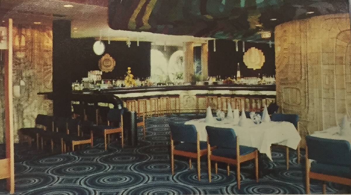 The 'Blue Room' restaurant and cocktail bar. Photo: Club Photography