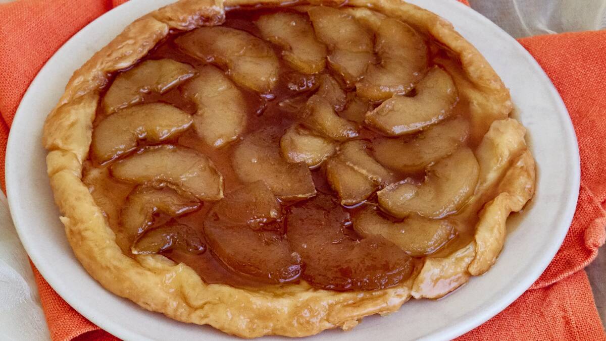 Learn how to cook a tarte tatin via your home-delivered meal kit. Picture: Supplied